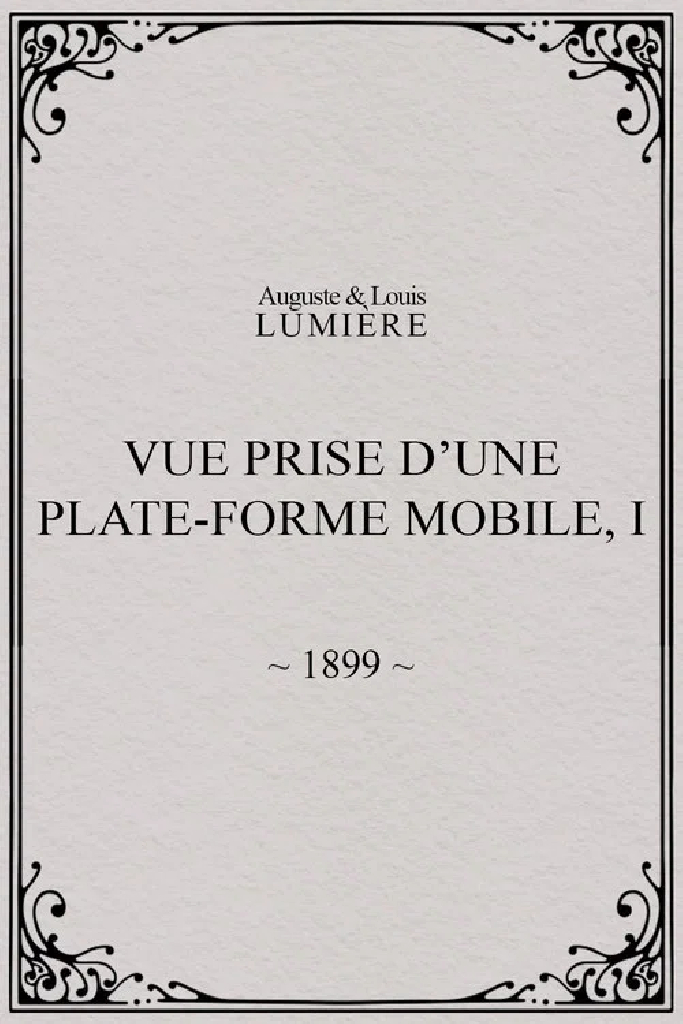 Vue prise d’une plate-forme mobile, I