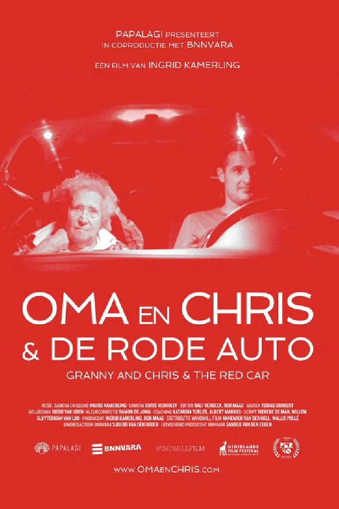 Oma en Chris & de rode auto