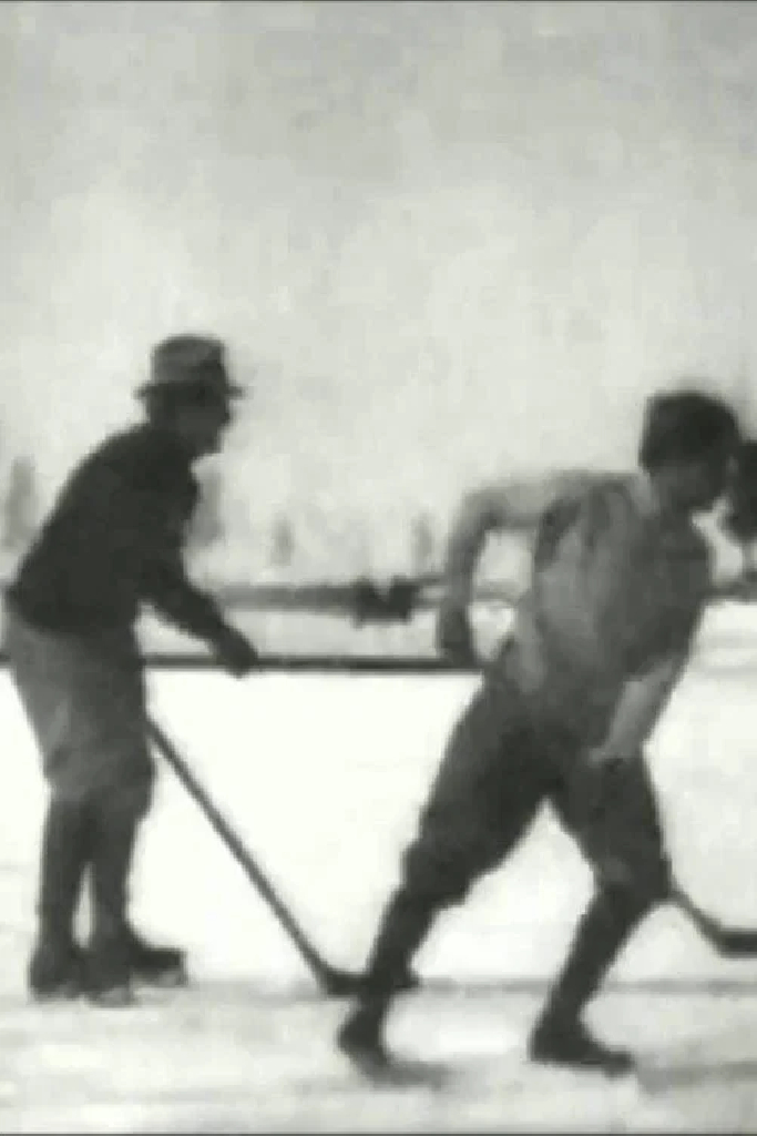 Hockey Match on the Ice