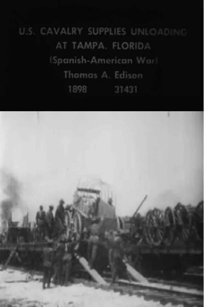 U.S. Cavalry Supplies Unloading at Tampa, Florida