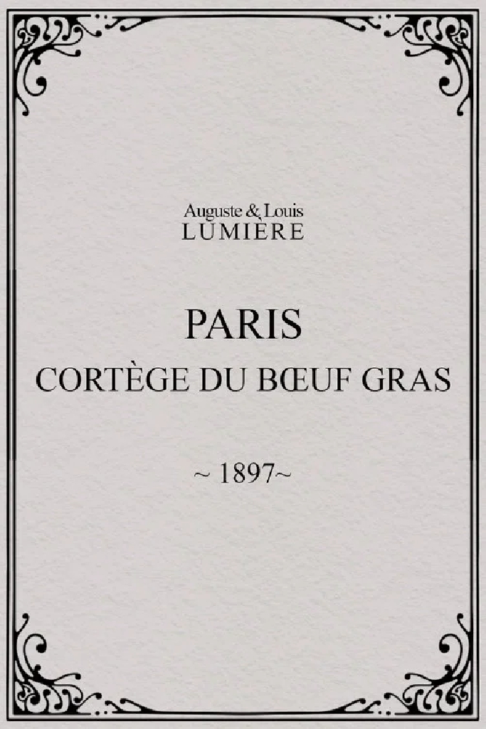Paris, cortège du bœuf gras (char du prince du carnaval)