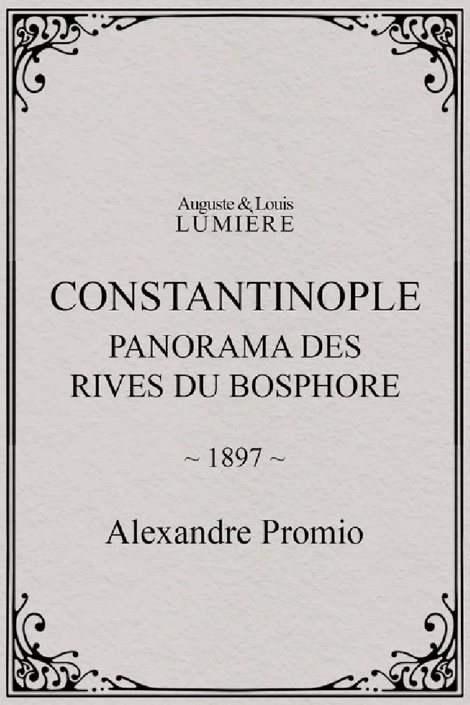 Constantinople, panorama des rives du Bosphore