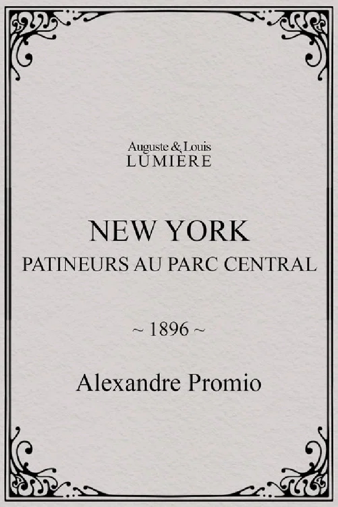 New York, patineurs au Parc central