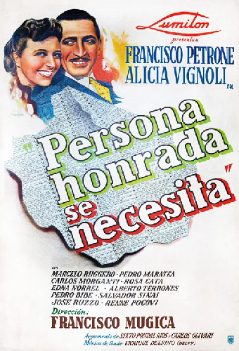 Persona honrada se necesita