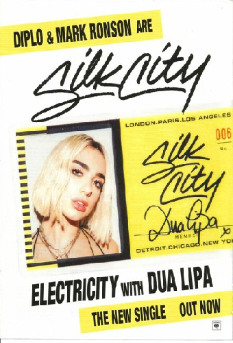 Silk City & Dua Lipa Feat. Diplo & Mark Ronson: Electricity