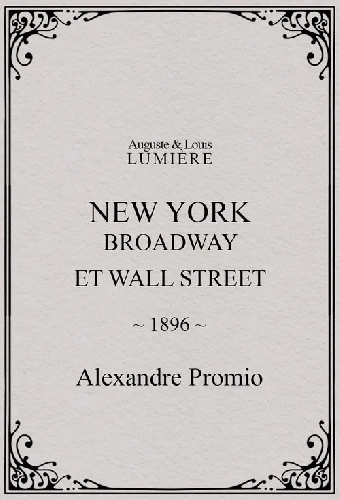 New York, Broadway et Wall Street