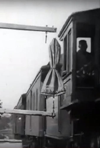 Train Taking Up Mail Bag, U.S.P.O.