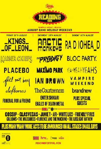 Фестивали Reading и Leeds 2009