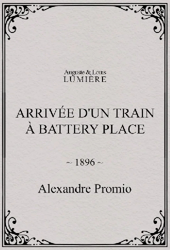 Arrivée d'un train à Battery Place