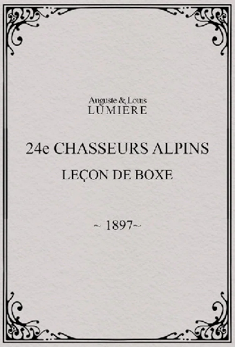 24ème chasseurs alpins : leçon de boxe