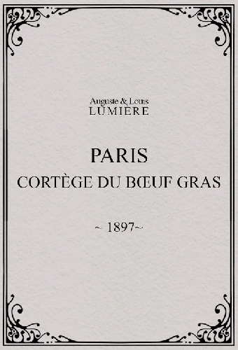 Paris, cortège du bœuf gras (char du prince du carnaval)