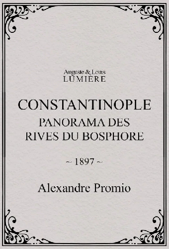 Constantinople, panorama des rives du Bosphore