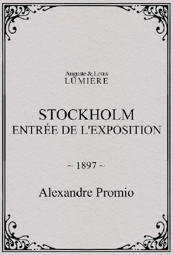 Stockholm, entrée de l'exposition
