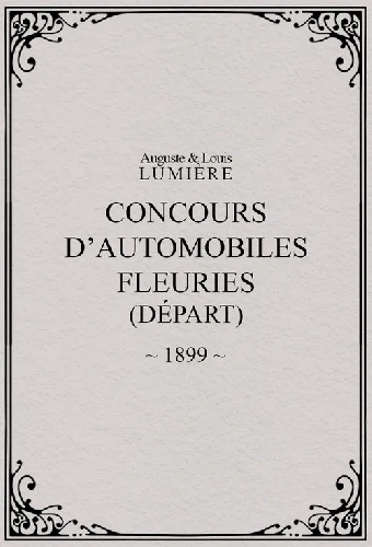 Fête de Paris 1899: Concours d'automobiles fleuries (départ)