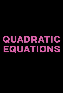 Quadratic Equations