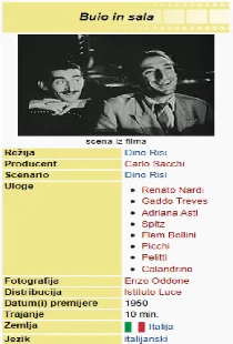 Buio in sala