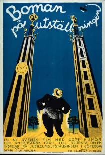 Boman på utställningen