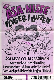 Åsa-Nisse flyger i luften
