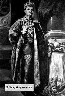IV. Károly király koronázása