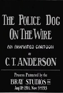 Police Dog on the Wire