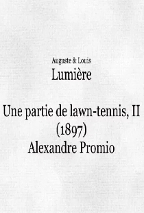 Une partie de lawn-tennis, II